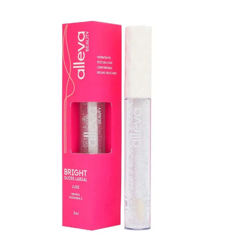 💄 Gloss Labial Bright Luxe 5ml Alleva – Hidratação + Brilho Sofisticado