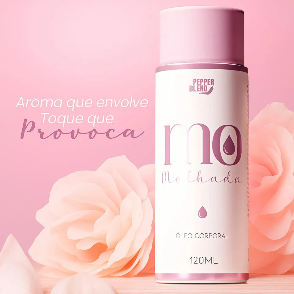 Óleo Hidratante para Massagem e Pós Banho Mo Molhada 120 ml – Pepper Blend
