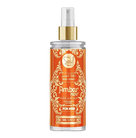 Splash Masculino Âmbar 200ml - Sinta o Poder da Alma!